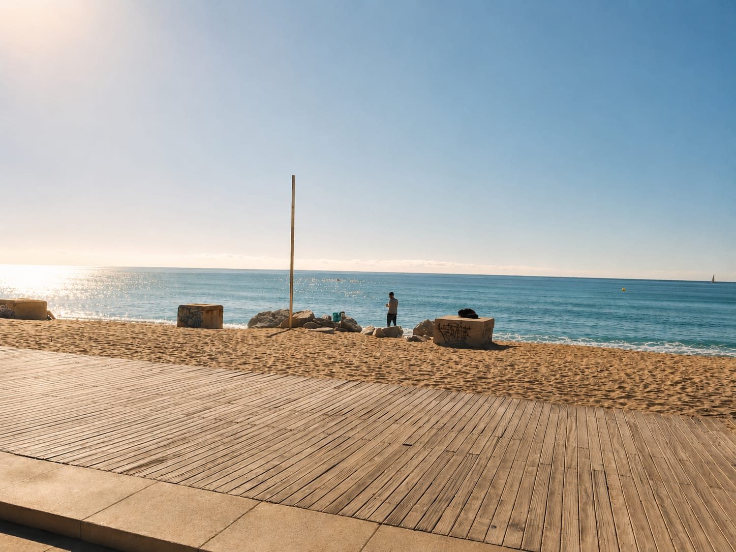 The Mediterranean sea, mid-morning