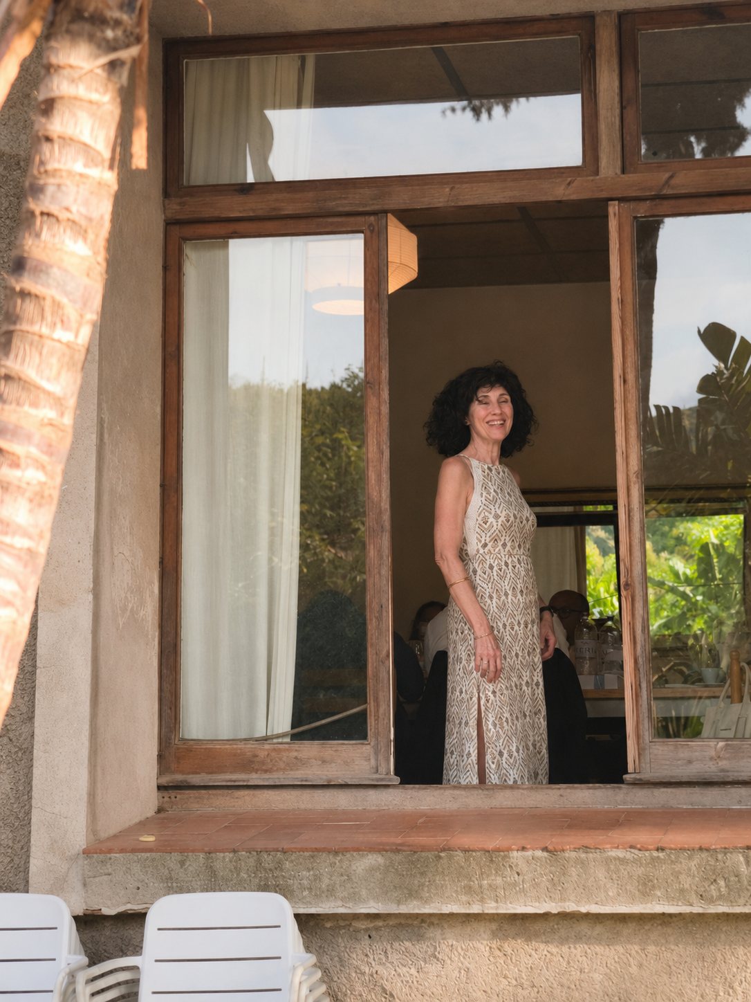 Sonia by the open window in the morning light
